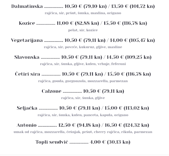 Opinii despre Konoba Pizzeria Antonio în Mravince - Gastronomija i ugostiteljstvo