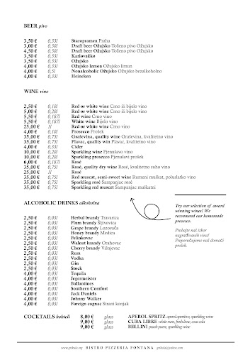 Bistro Pizzerija "Fontana" - Pučišća