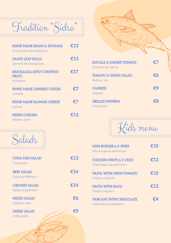 Restoran Sidro - Gastronomija i ugostiteljstvo
