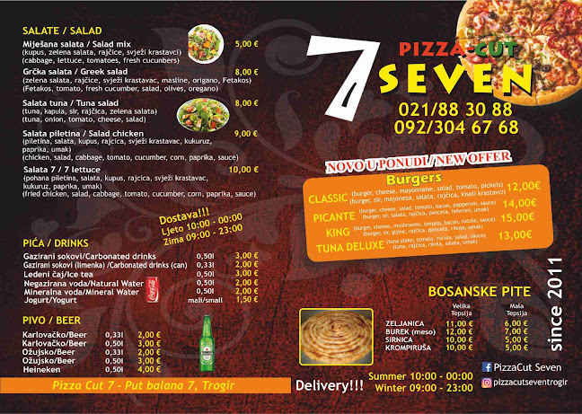 Opinii despre Pizza cut Seven în Trogir - Gastronomija i ugostiteljstvo