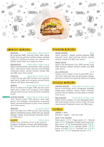 Submarine Burgers Rudeš