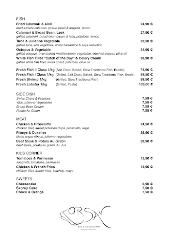 BAR & RESTAURANT ORSAN - Gastronomija i ugostiteljstvo