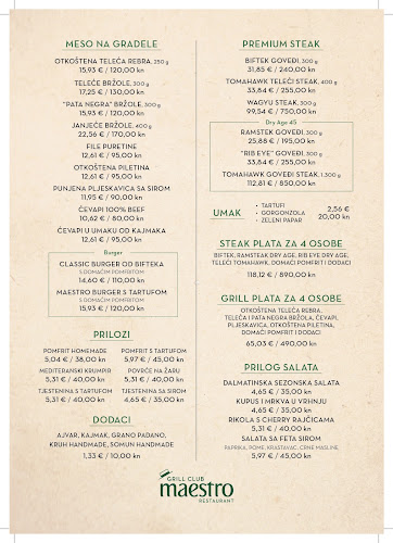 Opinii despre Maestro Grill Club Split în Split - Gastronomija i ugostiteljstvo
