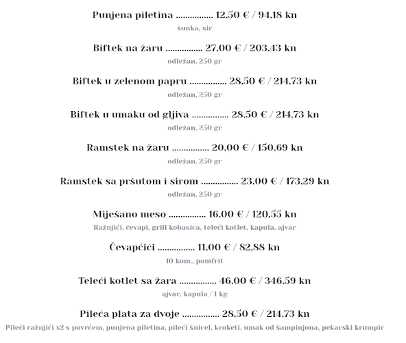 Konoba Pizzeria Antonio - Gastronomija i ugostiteljstvo