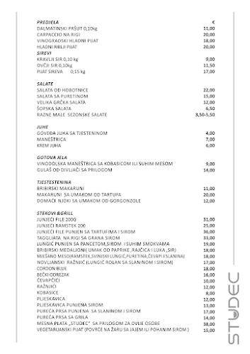 Comentarii opinii despre Konoba Studec