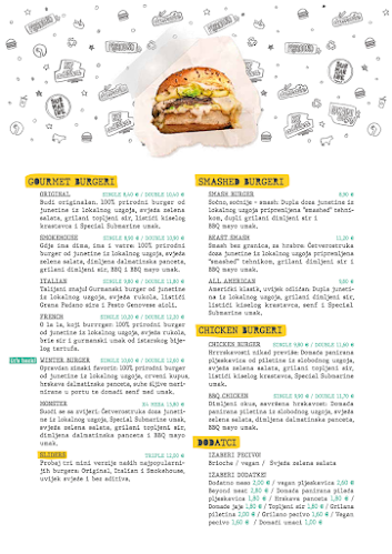 Opinii despre Submarine Burgers Rudeš în Zagreb - Gastronomija i ugostiteljstvo