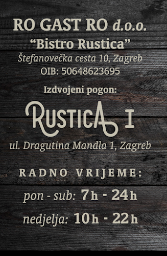 Comentarii opinii despre Restorani Rustica - ZAGREB