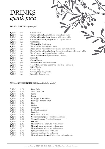 Comentarii opinii despre Bistro Pizzerija "Fontana"