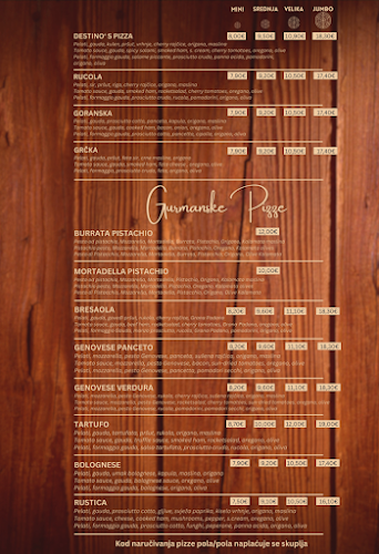 Pizza Place Destino - Gastronomija i ugostiteljstvo