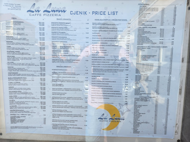 Opinii despre Pizzeria La Luna în Dubrovnik - Gastronomija i ugostiteljstvo