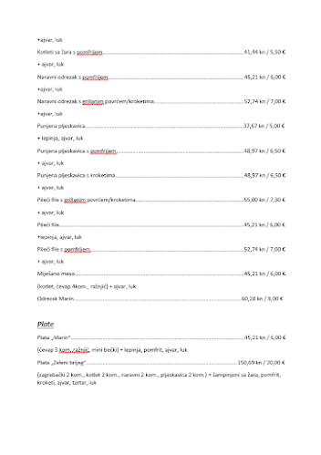 Opinii despre Buffet Marin în Sisak - Gastronomija i ugostiteljstvo