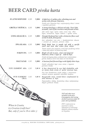 Bistro Pizzerija "Fontana" - Gastronomija i ugostiteljstvo