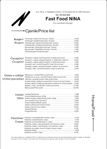 Fast Food NINA - Vrbovsko