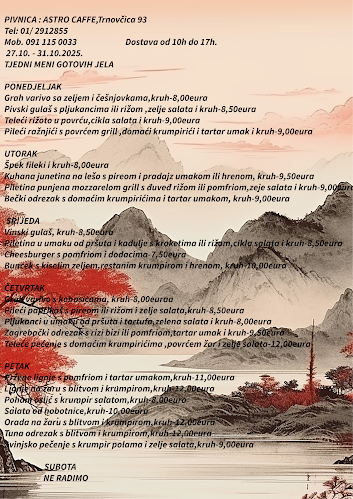 Astro Pivnica - Caffe - Gastronomija i ugostiteljstvo