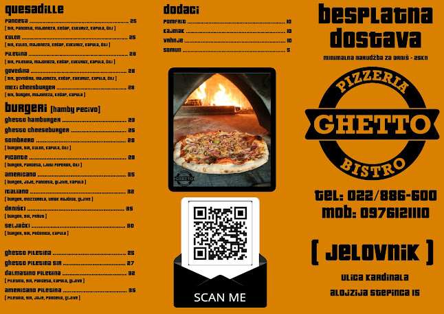 Opinii despre Ghetto Pizzeria & Bistro în Drniš - Gastronomija i ugostiteljstvo