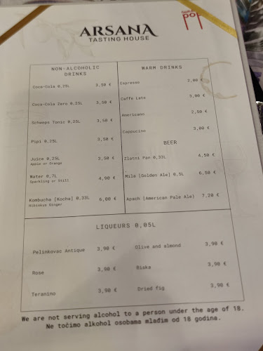 Opinii despre Arsana Tasting House în Omiš - Gastronomija i ugostiteljstvo