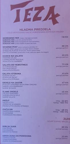 Comentarii opinii despre Restaurant -Konoba "Teza"