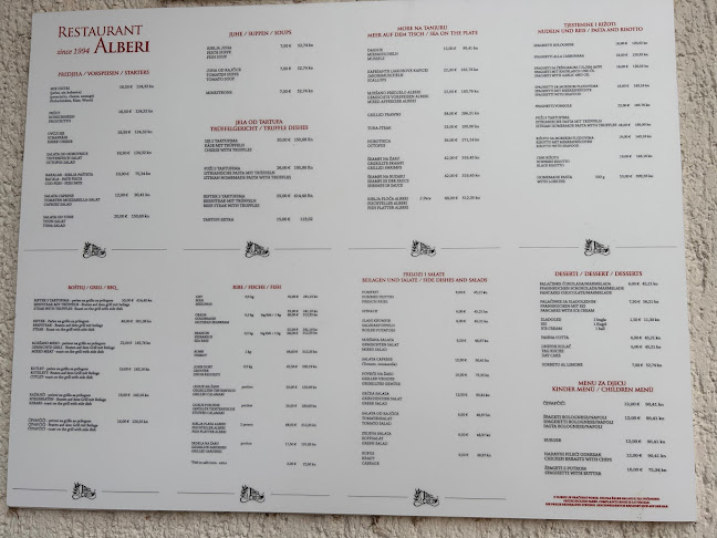 Taverna Alberi - Gastronomija i ugostiteljstvo