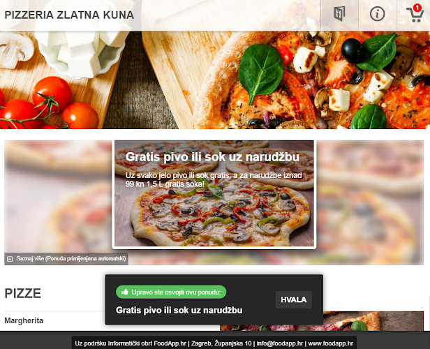 Opinii despre Pizzeria Zlatna kuna în Zagreb - Gastronomija i ugostiteljstvo