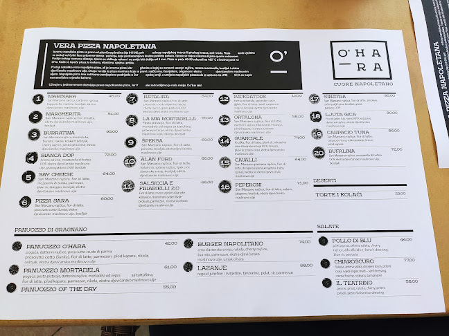 O'Hara - Gastronomija i ugostiteljstvo