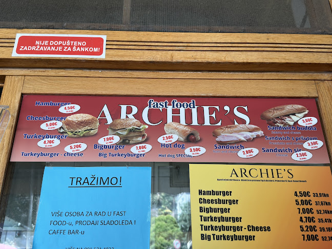 Archie´s - Gastronomija i ugostiteljstvo
