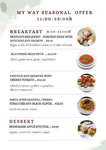 Opinii despre My Way Bar & Restaurant în Slavonski Brod - Gastronomija i ugostiteljstvo