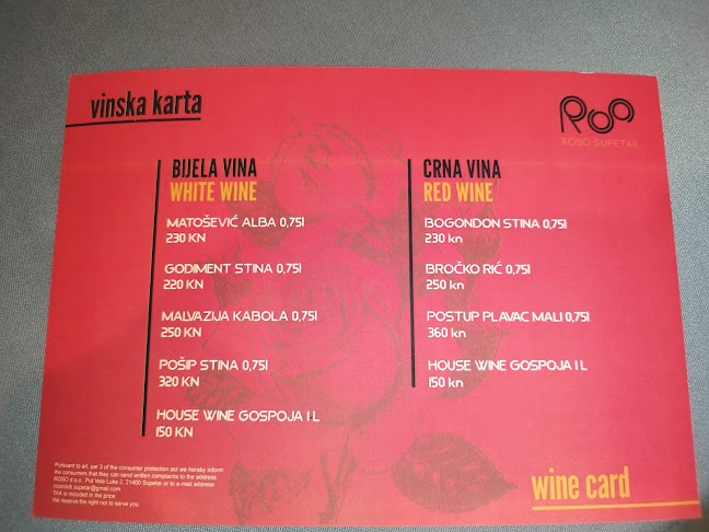 ROSO Bar&Restaurant - Supetar