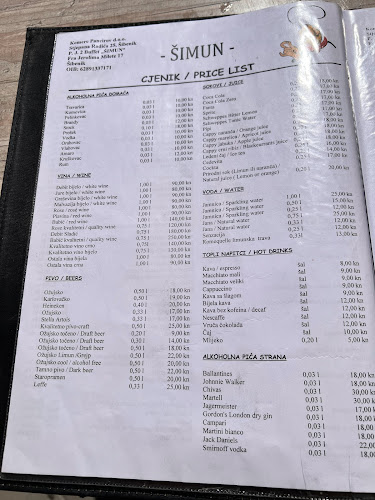 Opinii despre buffet Šimun în Šibenik - Gastronomija i ugostiteljstvo