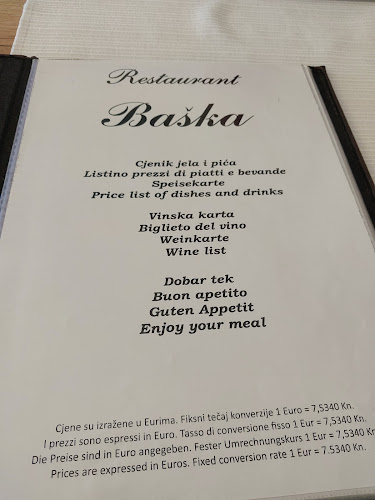Restaurant Baška - Gastronomija i ugostiteljstvo
