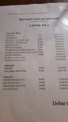 Opinii despre Dobro nam došel prijatel în Marija Bistrica - Gastronomija i ugostiteljstvo