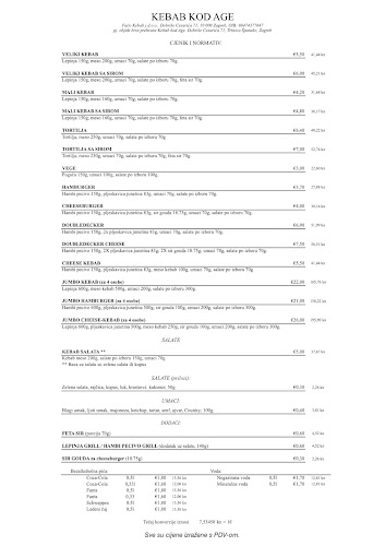 Opinii despre Kebab Aga în Zagreb - Gastronomija i ugostiteljstvo