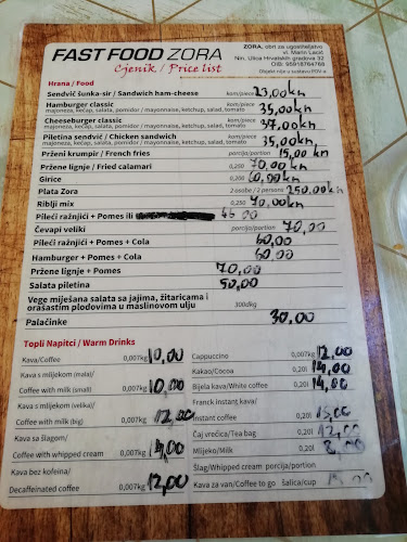 Opinii despre Caffe Zora în Nin - Gastronomija i ugostiteljstvo