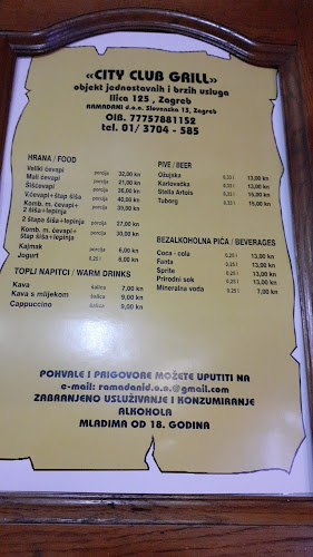 City Club Grill - Gastronomija i ugostiteljstvo