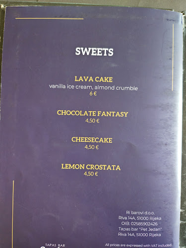Opinii despre Pet Jedan Tapas Bar în Rijeka - Gastronomija i ugostiteljstvo