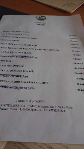 Restaurant Pizzeria Dir - Split