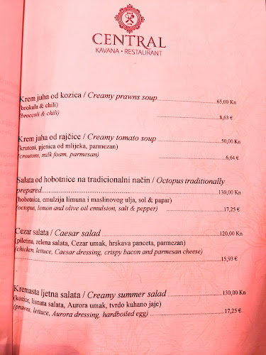 Opinii despre Central Kavana & Restaurant în Split - Gastronomija i ugostiteljstvo