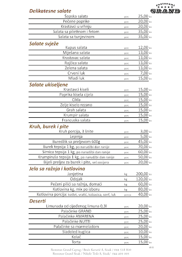 Comentarii opinii despre Restoran Grand