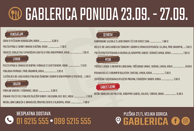 Opinii despre Gablerica în Velika Gorica - Gastronomija i ugostiteljstvo