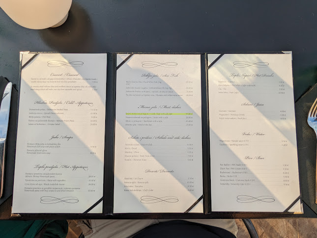 Konoba MARETA - Gastronomija i ugostiteljstvo