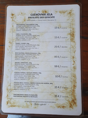 Opinii despre Goran Grill în Rovinj - Gastronomija i ugostiteljstvo