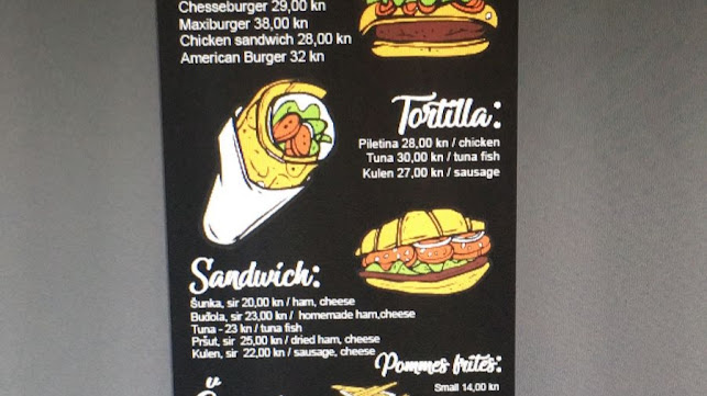 Opinii despre Street Food Hamby în Šibenik - Gastronomija i ugostiteljstvo