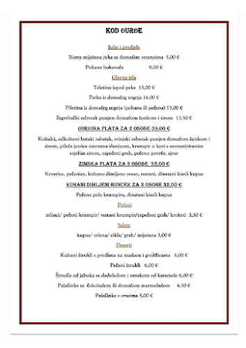 Restoran "Kod Đurđe"