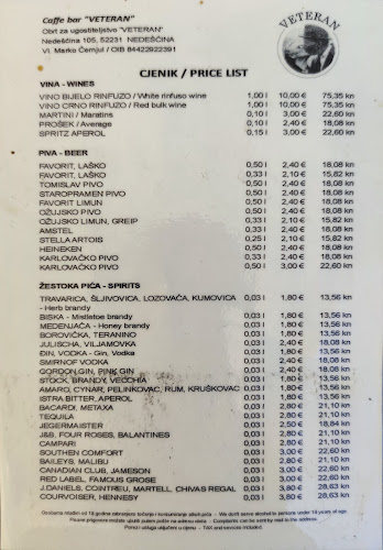 Opinii despre Caffe bar Veteran în Nedešćina - Gastronomija i ugostiteljstvo
