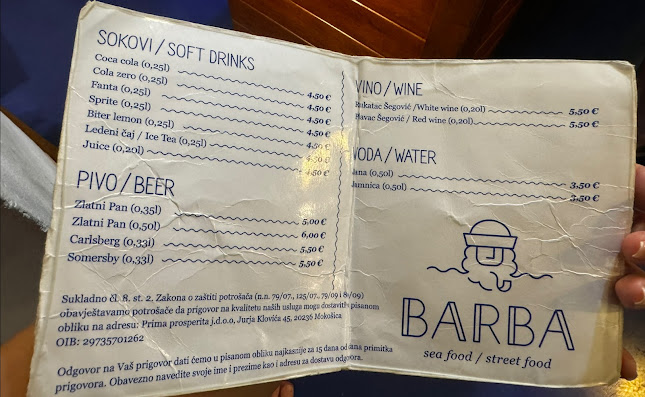 Barba - Gastronomija i ugostiteljstvo