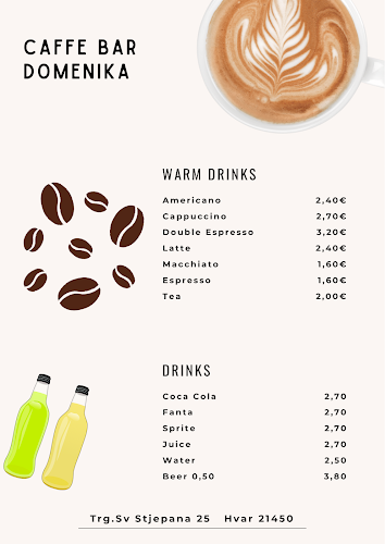 Opinii despre Caffe Bar Domenika în Hvar - Gastronomija i ugostiteljstvo