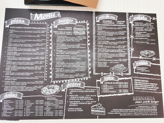 Bernarda pizza pasta burger - Varaždinske Toplice