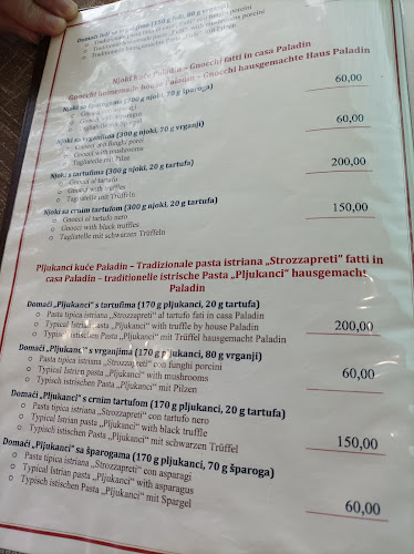 Opinii despre Konoba Paladin - Ristorante tartufo în Buzet - Gastronomija i ugostiteljstvo