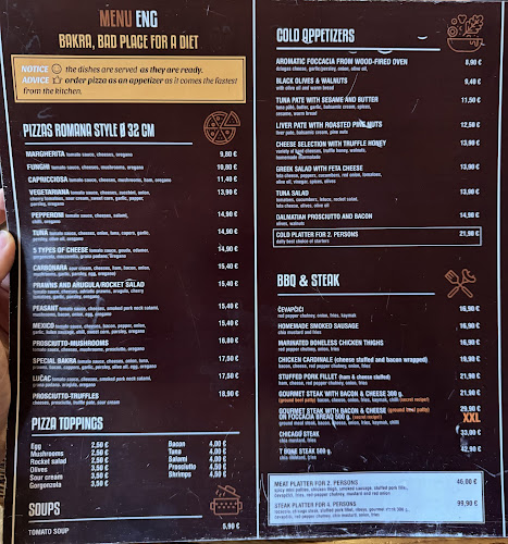 Restoran Bakra - Gastronomija i ugostiteljstvo