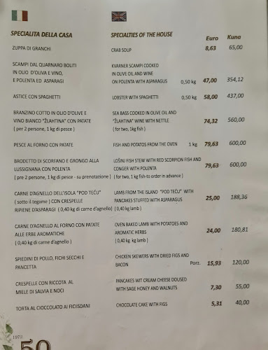 Restaurant Artatore “Janja” - Mali Lošinj