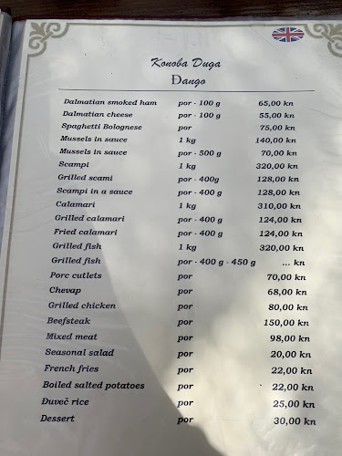 Konoba Duga - Gastronomija i ugostiteljstvo